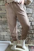 Nuk Stretch Velour Tapered Pant Camel